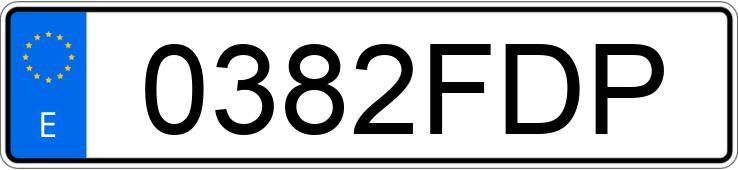 Numer rejestracyjny 0382FDP posiada RENAULT CLIO