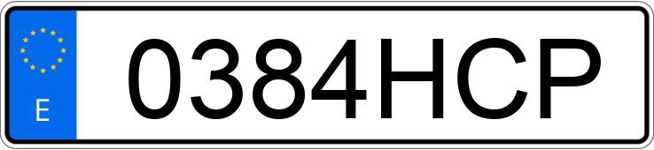 Numer rejestracyjny 0384HCP posiada SKODA YETI