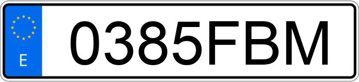 Numer rejestracyjny 0385FBM posiada TOYOTA COROLLA Numer rejestracyjny 0385FBM posiada TOYOTA COROLLA