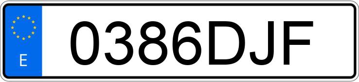 Numer rejestracyjny 0386DJF posiada MERCEDES SLK (170-171)