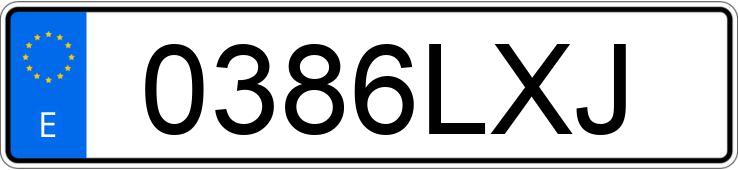 Numer rejestracyjny 0386LXJ posiada SCANIA SERIE R