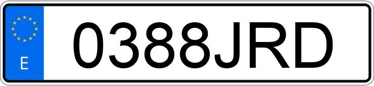 Numer rejestracyjny 0388JRD posiada SEAT IBIZA Numer rejestracyjny 0388JRD posiada SEAT IBIZA