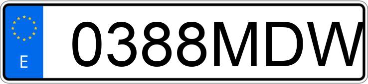 Numer rejestracyjny 0388MDW posiada RENAULT AUSTRAL