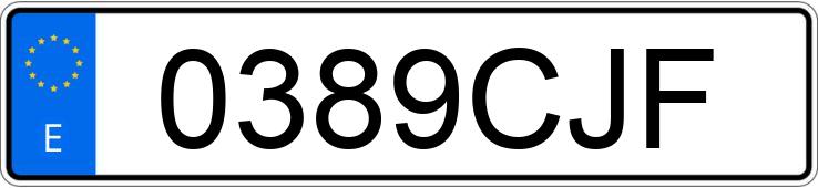 Numer rejestracyjny 0389CJF posiada AUDI A3 Numer rejestracyjny 0389CJF posiada AUDI A3