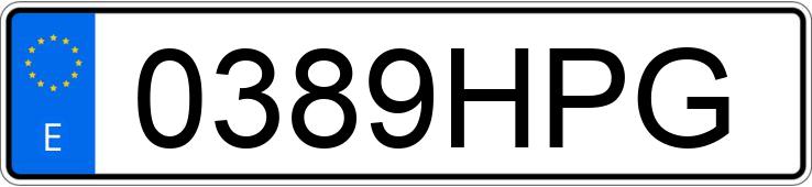 Numer rejestracyjny 0389HPG posiada MERCEDES C (204)