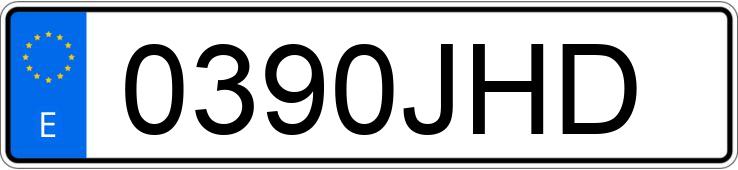 Numer rejestracyjny 0390JHD posiada AUDI TT