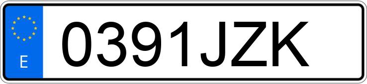 Numer rejestracyjny 0391JZK posiada MERCEDES B (246/242)