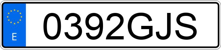 Numer rejestracyjny 0392GJS posiada BMW SERIE 5