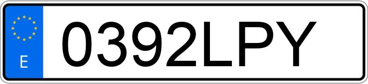 Numer rejestracyjny 0392LPY posiada FERRARI 488