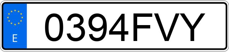 Numer rejestracyjny 0394FVY posiada AUDI S5