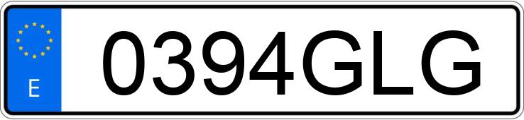 Numer rejestracyjny 0394GLG posiada PEUGEOT 207