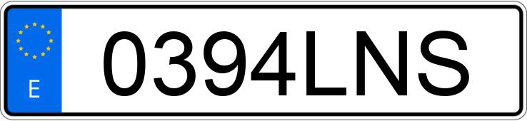 Numer rejestracyjny 0394LNS posiada AUDI A5
