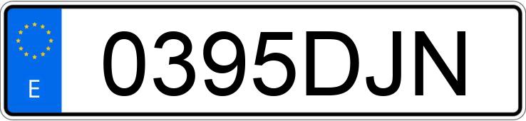 Numer rejestracyjny 0395DJN posiada MAZDA MAZDA3