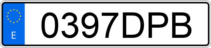 Numer rejestracyjny 0397DPB posiada TOYOTA LAND CRUISER