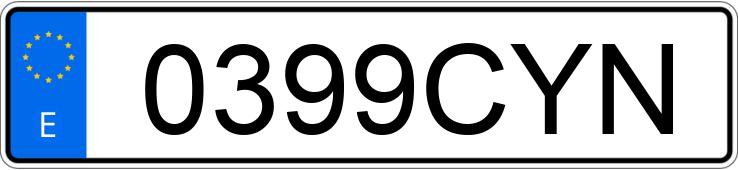 Numer rejestracyjny 0399CYN posiada MERCEDES M (163-164)