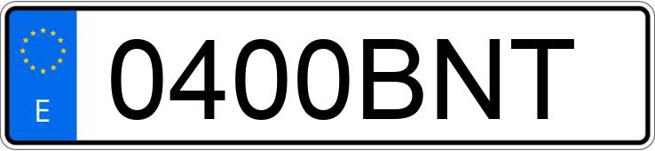 Numer rejestracyjny 0400BNT posiada OPEL ASTRA