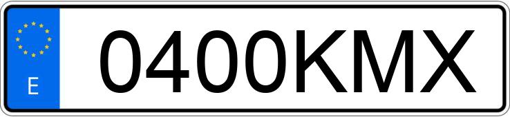 Numer rejestracyjny 0400KMX posiada SEAT LEON Numer rejestracyjny 0400KMX posiada SEAT LEON