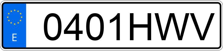 Numer rejestracyjny 0401HWV posiada PEUGEOT 3008