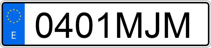 Skradziono pojazd o numerach rejestracyjnych 0401MJM