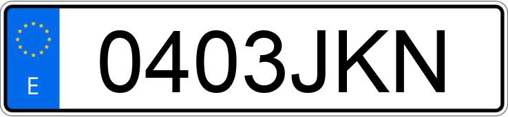 Numer rejestracyjny 0403JKN posiada MERCEDES B (246/242)