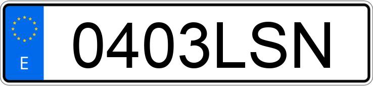 Numer rejestracyjny 0403LSN posiada VOLKSWAGEN TOUAREG