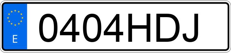 Numer rejestracyjny 0404HDJ posiada BMW SERIE 5