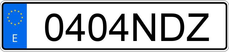 Numer rejestracyjny 0404NDZ posiada VOLKSWAGEN GOLF Numer rejestracyjny 0404NDZ posiada VOLKSWAGEN GOLF