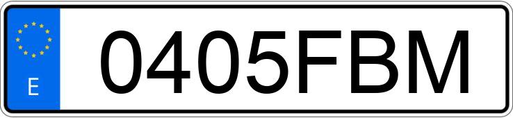 Numer rejestracyjny 0405FBM posiada OPEL ASTRA