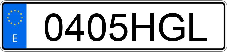 Numer rejestracyjny 0405HGL posiada OPEL CORSA