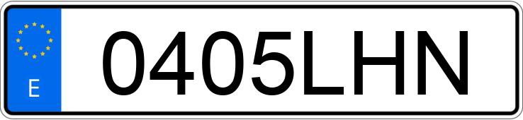 Numer rejestracyjny 0405LHN posiada FORD ECOSPORT