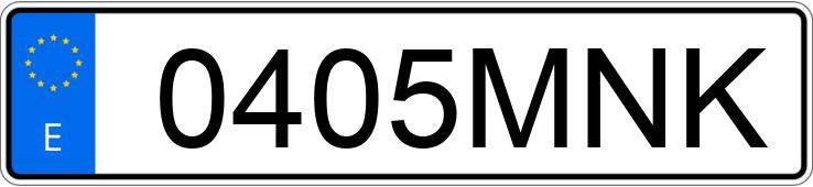 Numer rejestracyjny 0405MNK posiada XEV YOYO Numer rejestracyjny 0405MNK posiada XEV YOYO