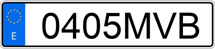 Numer rejestracyjny 0405MVB posiada MERCEDES A (176)