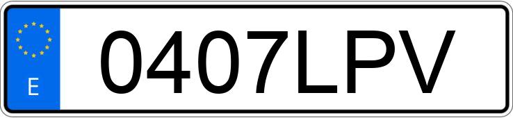 Numer rejestracyjny 0407LPV posiada MERCEDES A (177)