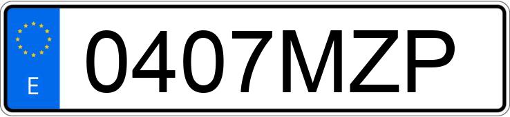 Numer rejestracyjny 0407MZP posiada PEUGEOT RIFTER