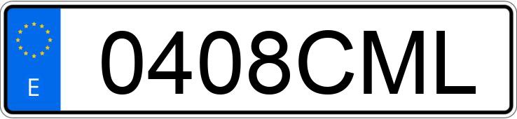 Numer rejestracyjny 0408CML posiada CITROEN C5