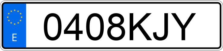 Numer rejestracyjny 0408KJY posiada TOYOTA PRIUS