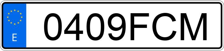 Numer rejestracyjny 0409FCM posiada RENAULT CLIO