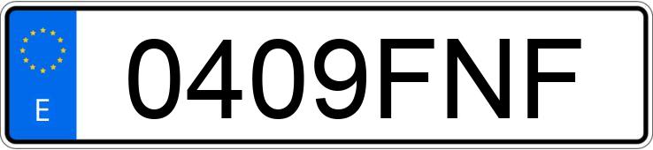 Numer rejestracyjny 0409FNF posiada VOLKSWAGEN JETTA