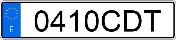 Numer rejestracyjny 0410CDT posiada SEAT CORDOBA