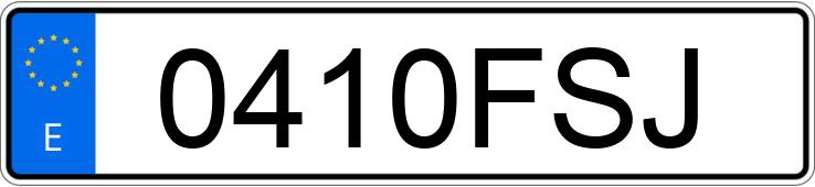 Numer rejestracyjny 0410FSJ posiada SEAT LEON Numer rejestracyjny 0410FSJ posiada SEAT LEON