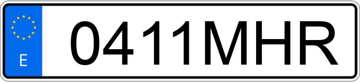 Numer rejestracyjny 0411MHR posiada FIAT 500