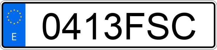 Numer rejestracyjny 0413FSC posiada RENAULT MEGANE