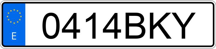 Numer rejestracyjny 0414BKY posiada DAEWOO LANOS