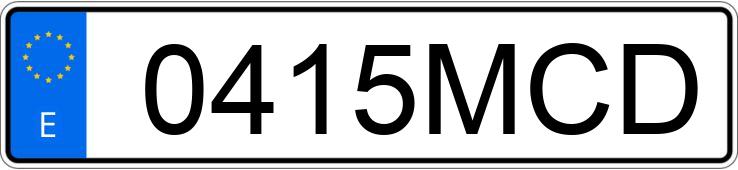 Numer rejestracyjny 0415MCD posiada RENAULT MEGANE