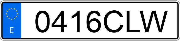Numer rejestracyjny 0416CLW posiada RENAULT LAGUNA