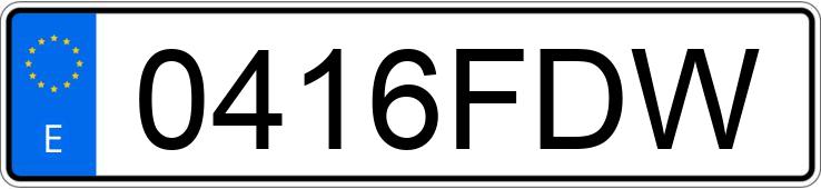 El número de registro 0416FDW tiene SEAT LEON