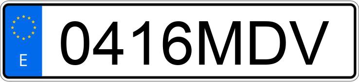 Numer rejestracyjny 0416MDV posiada HONDA CIVIC