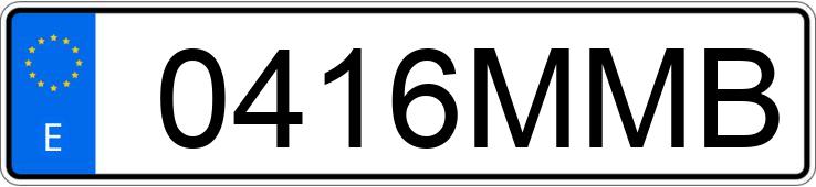 Numer rejestracyjny 0416MMB posiada FIAT 500