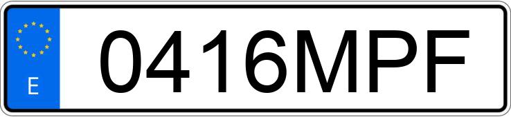 Numer rejestracyjny 0416MPF posiada HYUNDAI I20