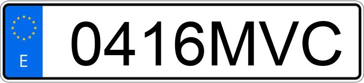 Numer rejestracyjny 0416MVC posiada AUDI A4